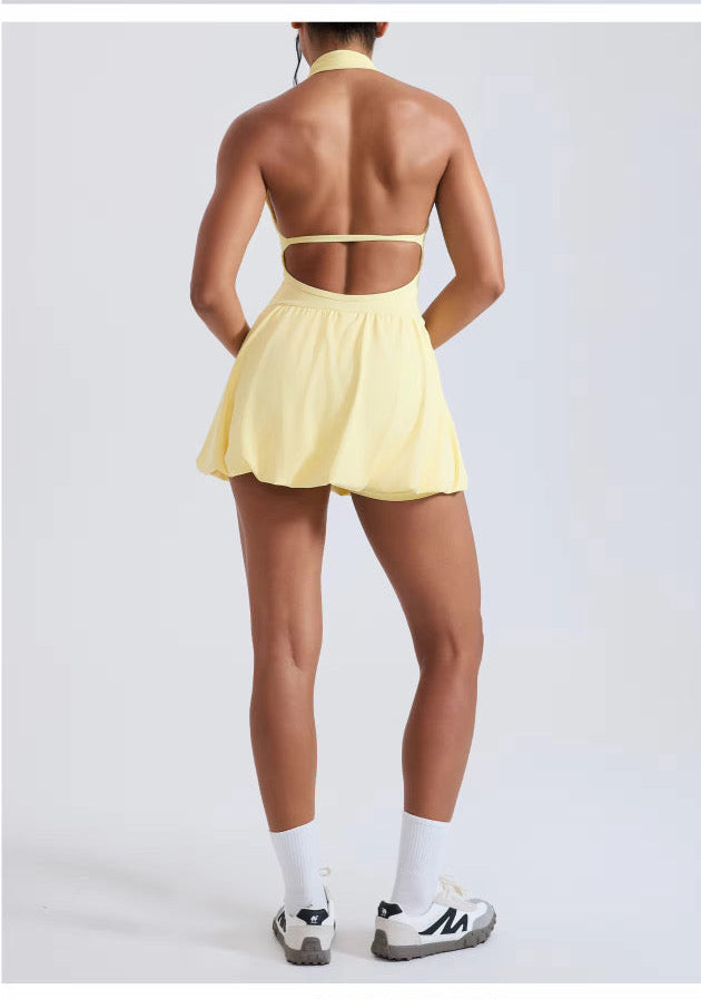ACTIVE HALTER PERFORMANCE DRESS