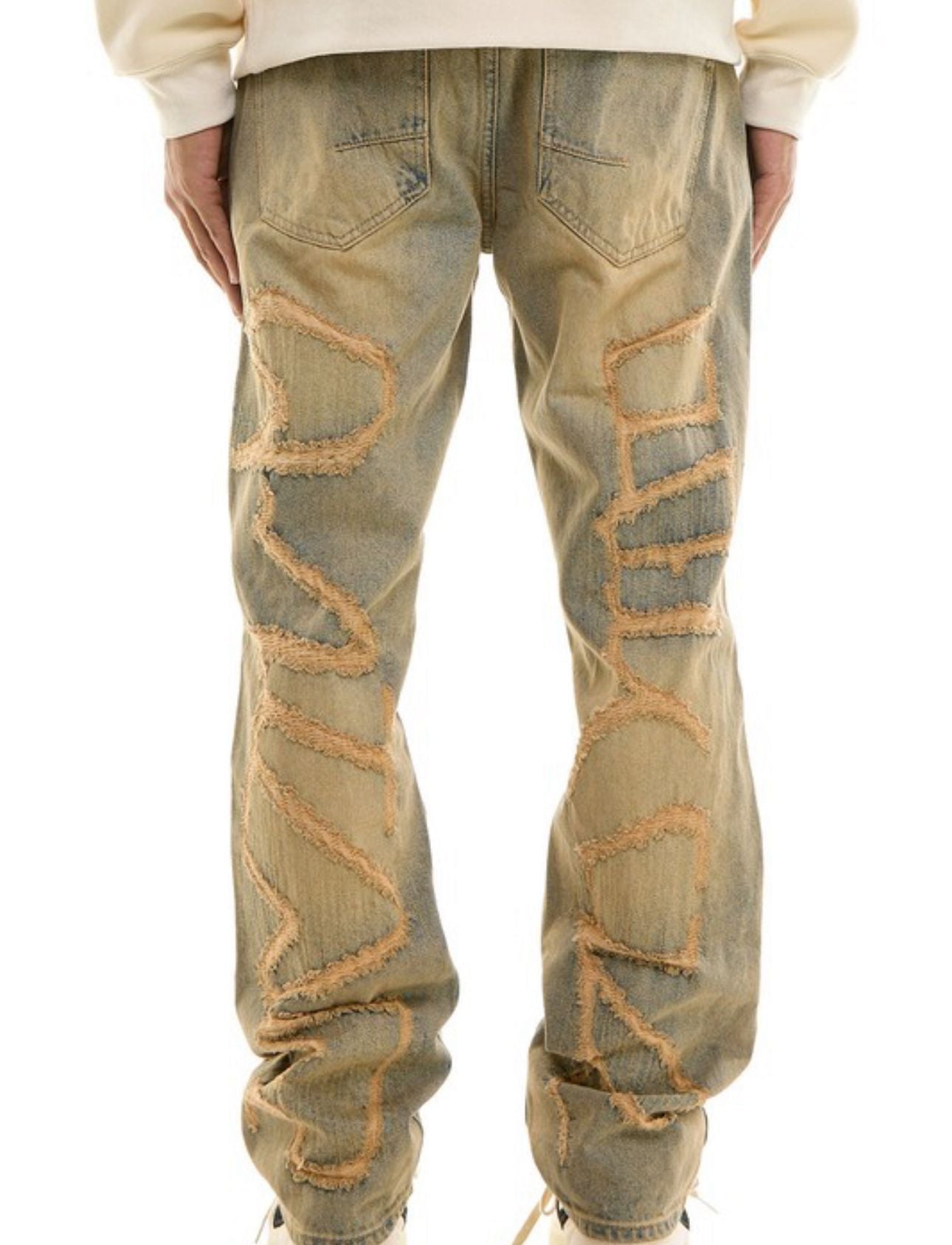 HEAVY DISTRESSED JEANS